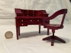 Desk and Chair – Mahogany (DSK04)